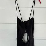 Free People  Women’s Medium Black Marbella Linen Jumpsuit Photo 0