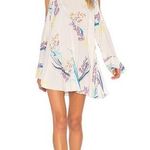 Free People Revolve Clear Skies Floral Tunic Cream Dress Photo 0