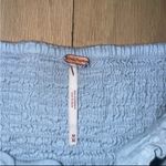 Free People  Leave It To Me Babydoll Blouse Blue Top Size M Photo 6