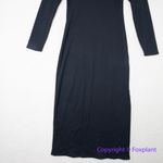 White House | Black Market New! FORME Rib Long Sleeve Cutout Dress black ,size L Photo 5