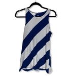 JoFit Women’s Sleeveless Golf Top Size M – Blue & White Diagonal Stripe Activewe Size M Photo 1