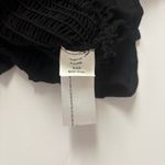 Band of Gypsies NWT Black Smocked Puff-Sleeve Crop Top – Made in USA – Size S Photo 3