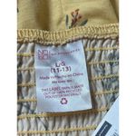 No Boundaries  Yellow Floral Smocked Tie Front Back Cut Out Summer Jumpsuit L NWT Photo 10