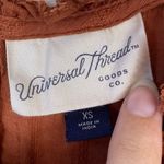Universal Threads Universal Thread Burnt Orange Yoke Peasant Blouse Photo 4