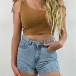 Aerie  Ribbed One Shoulder Crop Top Photo 1