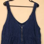 American Eagle Women’s Blue White Pinstripe Lightweight Denim Shortalls Romper Photo 6