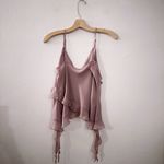 Aritzia Wilfred Eminence Top Ruffled Chiffon Camisole Light Birch Purple Photo 3