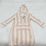 Faherty Peach Striped Organic Cotton Baja Surf Dress XS Pink Photo 5