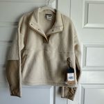 The North Face Cragmont Fleece 1/4 Snap Pullover Sweater Cream Size S NWT Photo 4