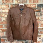 Dennis Basso Brown faux Leather Jacket Photo 0