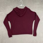 Brandy Melville  Robin Hoodie Women OS‎ Maroon Lightweight Pullover Photo 5