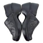 Ariat  Black Leather Clog Mules Silver Embellishment Slip on Womens Size 8.5 B Photo 7