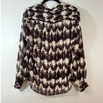 Banana Republic Banana Republic Blouse Sheer Long Sleeve Button Down Abstract Print Size 2 Photo 1