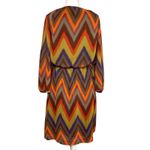 Banana Republic ‎ Womens Size 8 Dress Orange Purple Western Chiffon Boho Peasant Photo 2