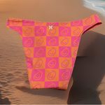 Hurley New‎ NWT  Smiley Check Reversible Scoop Swim Bikini Bottom Size XS Photo 1