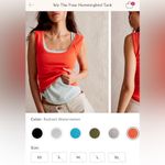 We The Free NWOT Free People Hummingbird Tank - radiant watermelon - medium Photo 5