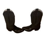 Olathe Vintage Black Leather Cowboy Boots Western Made in USA Womens Size 8.5 B Photo 1