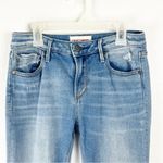 Driftwood Colette Fringe Hem Ruffle Trim Light Wash Ripped Distressed Jeans 25 Photo 12