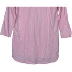 J.Crew Long Sleeve V-Neck Slub Oversized Popover Hi Low Tunic Dress S Pink #3710 Photo 5