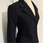 ZARA  Women Black Long Sleeves Tailored Blazer with Buttons Size XL Shoulder Pads Photo 9