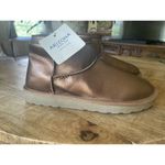 Arizona NWT  Spring Metallic Bronze Ankle Boot Bootie Women SZ 6 Memory Foam Photo 2