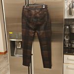 Anthropologie ๐๐ Sanctuary Plaid Runway Leggings ~ Brown Motif Medium M NWOT Photo 8