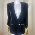 Talbots Vintage Talbot velvet black old money one button plunge neckline jacket coat 4 Photo 1
