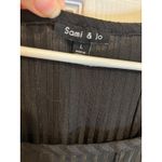 Sami & Jo Women's Black Ribbed Square Neck 3/4 Sleeve Tunic Top - Size L Photo 2