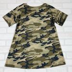Cute Camo Tee with Keyhole Front and Oversized Comfy Fit Size S/M Green Photo 7