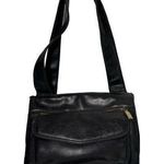 Rosetti  Black Pebbled Faux Vegan Leather Shoulder Bag Purse Compartments Pockets Photo 0