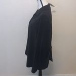 NWT Tribal Sportswear black open back soft long sleeve button down blouse Size 10 Photo 3