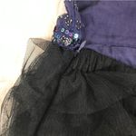Free People  Tulle Flutter Mini Dress Beaded Backless Navy Black Size‎ Large New Photo 10