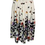 Women's Multicolor Butterfly Cocktail Sleeveless‎ Midi Tea Cottage Summer Dress Size M Photo 1