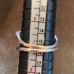 Elegant infinity ring with two overlapping bands 7 Silver Photo 3