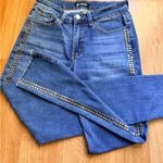 Vocal  Denim Jeans with Metallic Accents Photo 12