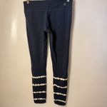 Tasc Performance Leggings Womens Large Blue Dip Dye Organic Cotton Bamboo Photo 1