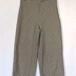 ZARA houndstooth wide leg crop pants size small Photo 1