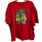 Scooby Doo and Gang Mystery Machine Christmas Tree T Shirt. Size 3XL Red Photo 0