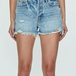 Pistola  Blue Distressed Jean Shorts Photo 0