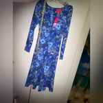 Lilly Pulitzer long sleeve Blue Floral Romper Size 0 Costal Resortwear Beachy Photo 6