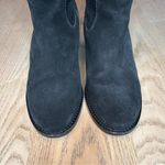 Johnston & Murphy  Black Suede Knee High Wedge Heeled Boots Zipper Women’s Size 9 Photo 7