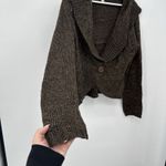 Carolyn Taylor  Vintage Brown Knit Cardigan Size Large Acrylic Photo 1