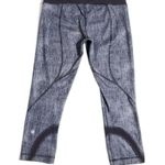 Lululemon Run Inspire Crop II Size 6 Burlap Texture Black Dune Gray Luxtreme Photo 1