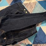 Vintage Denim Jean Jacket Dark Wash Size Large 100% cotton Photo 11