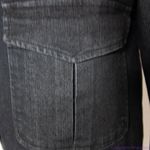 Attention NWOT women's black jean jacket with epaulette, size 14 Photo 5