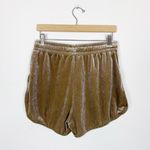 Buffbunny Collection Velvet Disco Shorts Tan Size M Photo 1