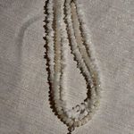 Three Strand Cross Necklace White Photo 1