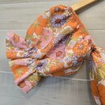 ASOS {8} Design Off Shoulder Cut Out Mini Skater Dress 70s Floral Print Photo 7