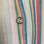 Soft Surroundings Soft Surrounding Senna Gauze Tunic Button Down Striped Blouse Size M Photo 5