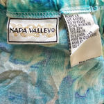 Napa Valley Blue Floral Midi Button Skirt Size 20W Photo 4